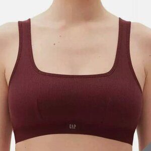 NWT GapBody Logo Comfort Bralette GPW01052 Red Wine, Medium